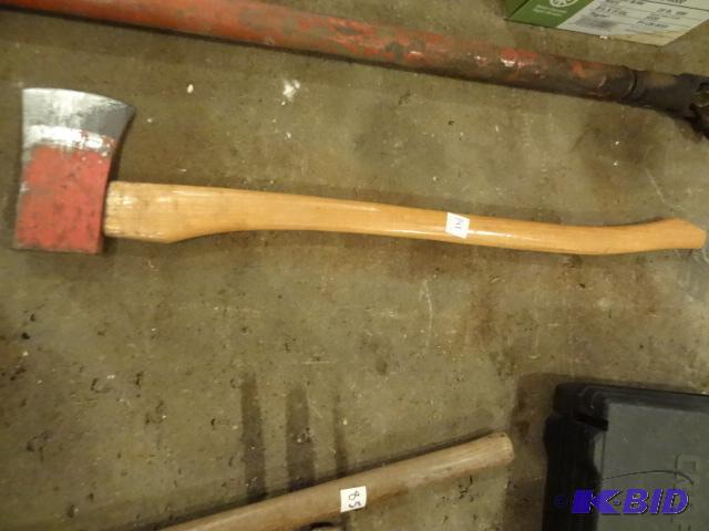 lot 141 image: Wood Handled Axe....
