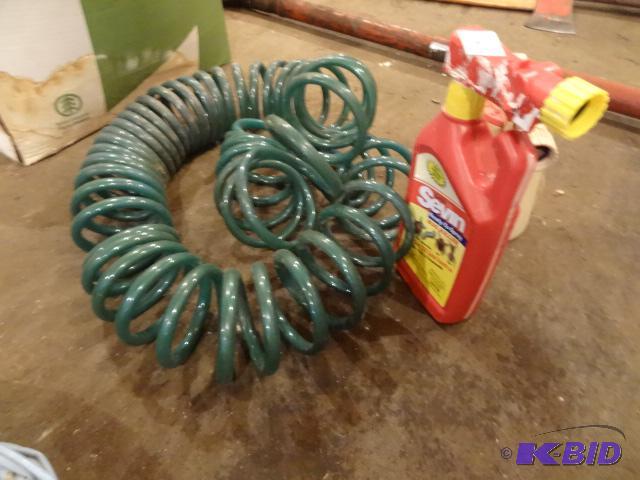 lot 148 image: Garden Hose. Sevin Bug Killer. Ortho Dial and...