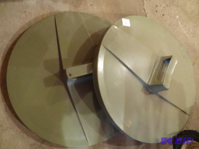 lot 16 image: 2 Garbage Can Covers 18"...