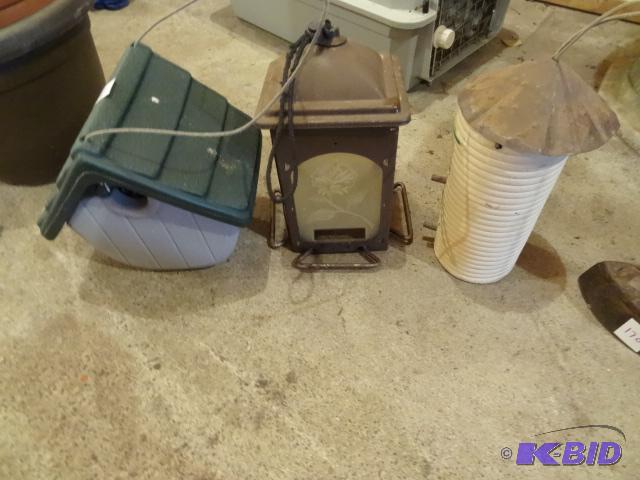 lot 169 image: 3 Hanging Bird Feeders...
