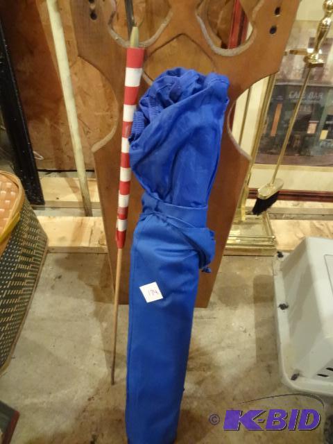 lot 174 image: Portable Umbrella. Small Hand Flag...