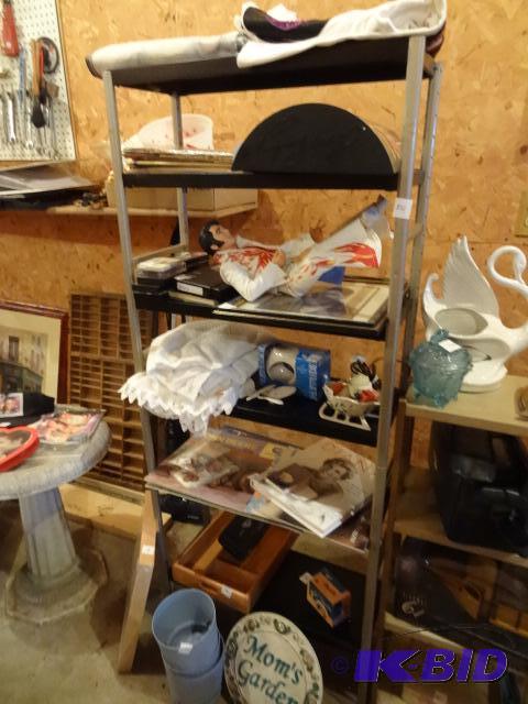 lot 231 image: Metal Shelving Unit. No Contents. 24 X 10 X 6...