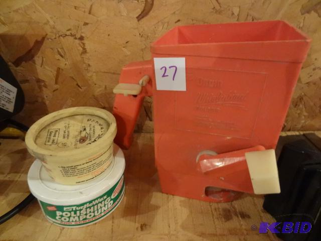 lot 27 image: Ortho Whirly Bird Spreader. Polishing Compoun...