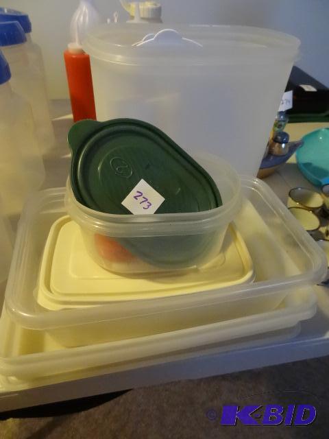 lot 273 image: Misc Plastic Containers with Lids...