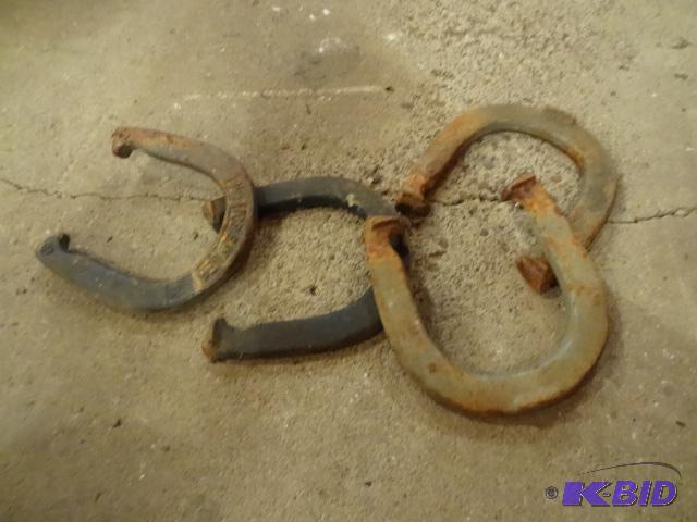 lot 85 image: 4 horse shoes...