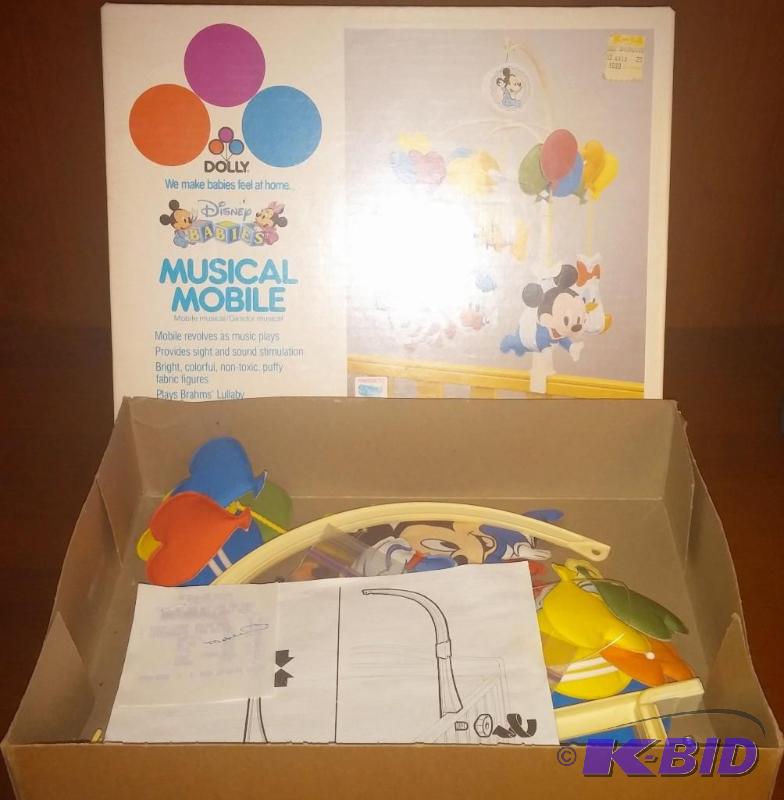 VINATGE Mickey Mouse Baby Mobile, perfect con...