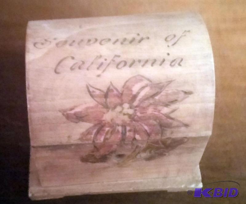 Small Souvenir wooden treasure chest from Cal...