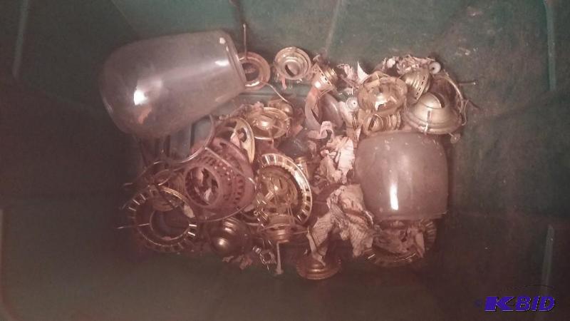 LARGE lot of vintage Oil Lamp parts,,,all siz...