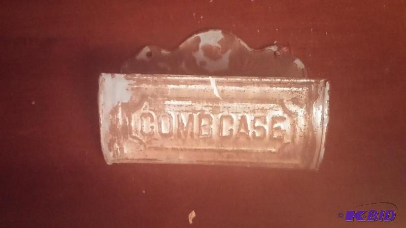 Vintage Pewter Hanging Comb holder...