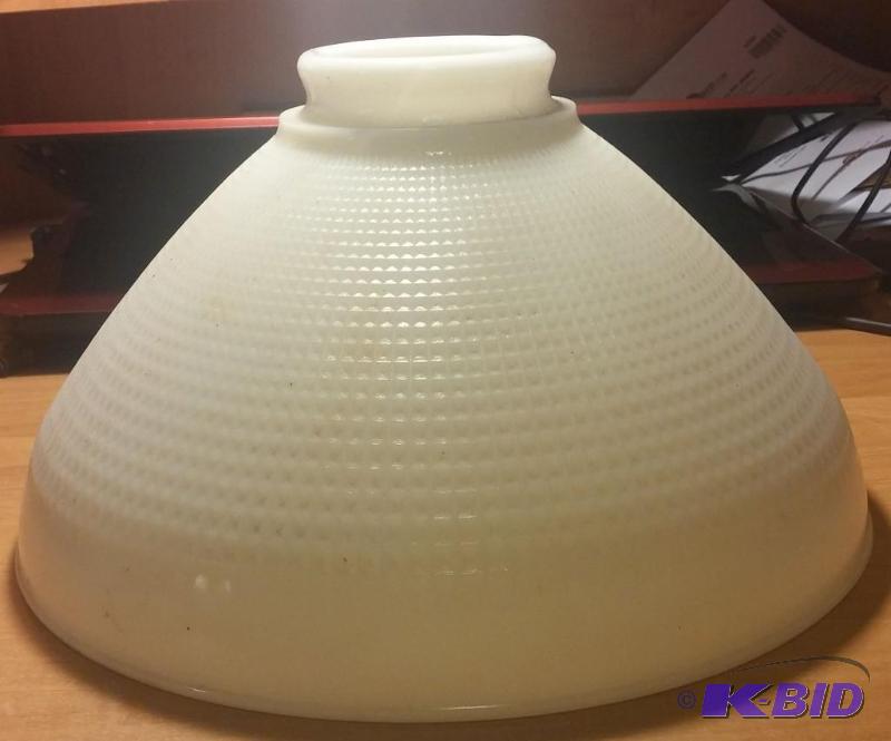 Vintage glass white lamp shade...