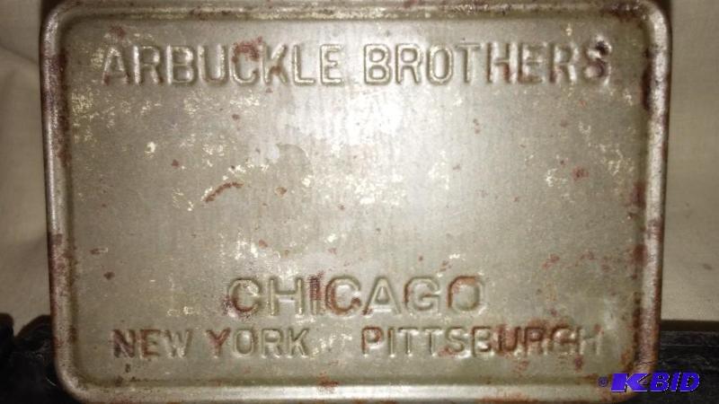 Arbuckle Bros of Chicago vintage tin...