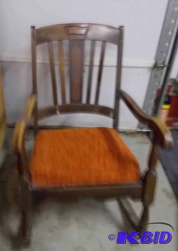 Rocker, excellent shape, heavy rocking chair...