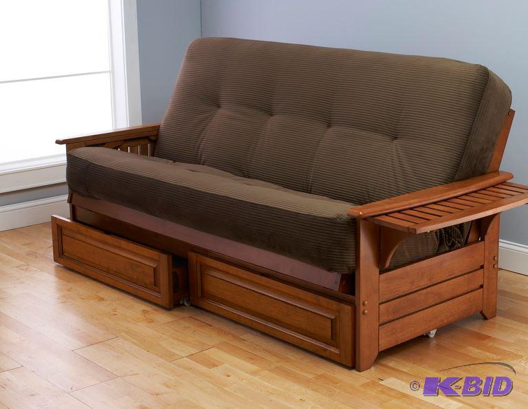 NEW STILL IN BOX Futon as shown. Drawers Unde...