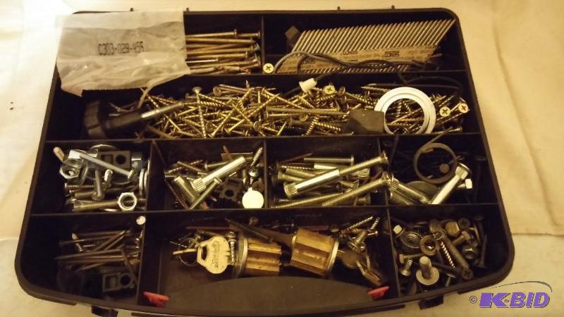 Large Organizer of Handy man nuts bolts MORE...