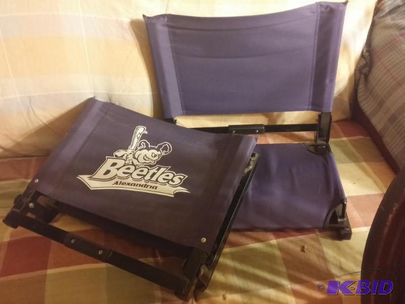 Lot of 2 HEAVY Beetles Stadium seats, with ha...