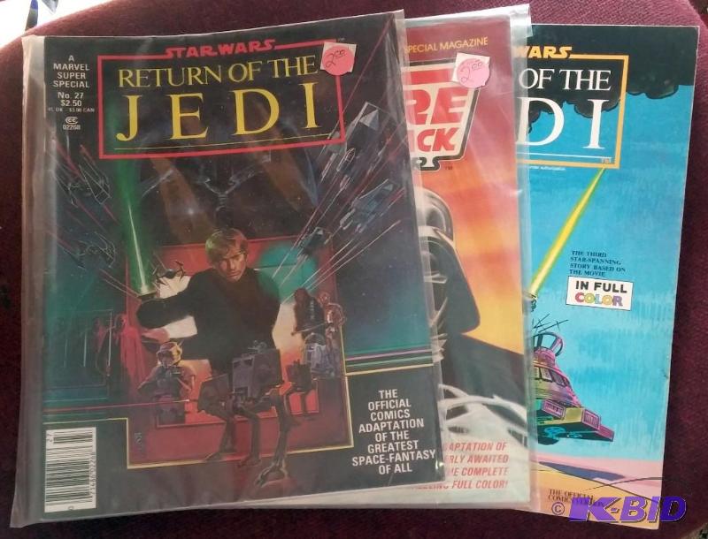 LOT OF 3 STAR WARS BOOKS. RETURN OF THE JEDI ...