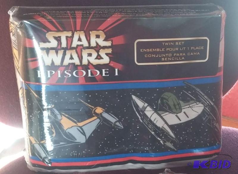 STAR WARS EPISODE 1 TWIN SHEET SET NEVER BEEN...