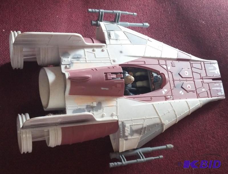 STAR WARS POTF2 AWING WITH LUKE JEDI. MISSING...