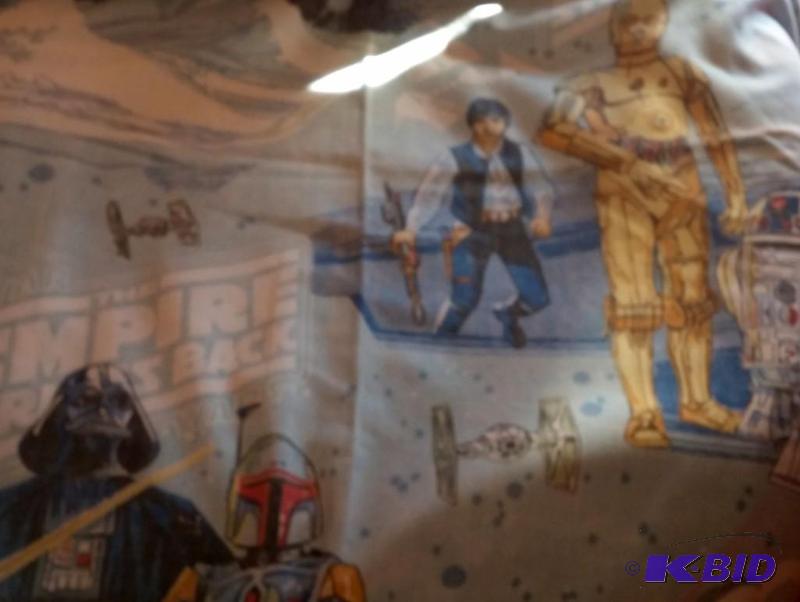 VINTAGE STAR WARS FLAT SHEET LORD VADER DESIG...