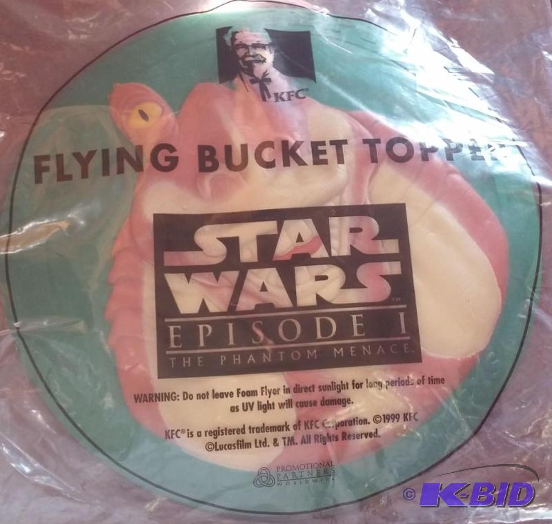 KFC BATTLE DROID FLYING BUCKET TOPPER...