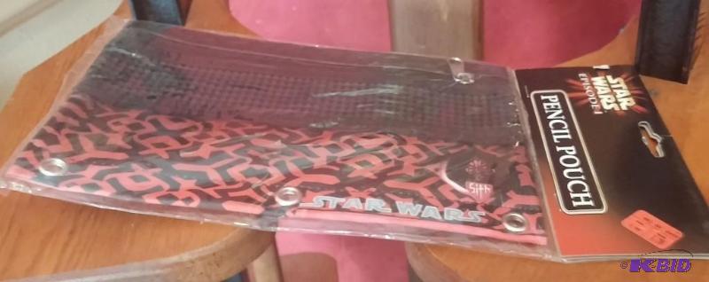 2 STAR WARS PENCIL POUCHES, YODA AND DARTH MA...