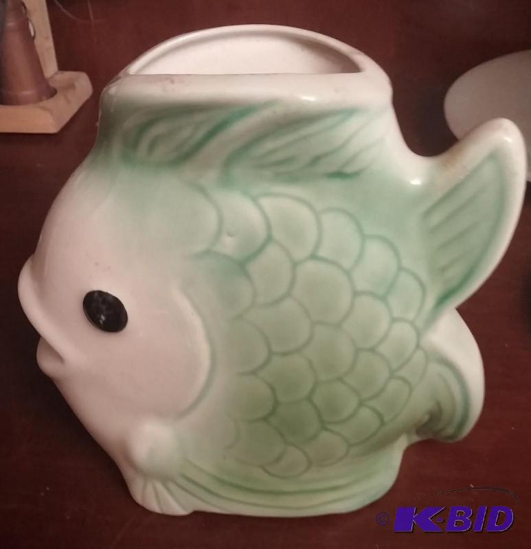 Vintage fish flower pot...