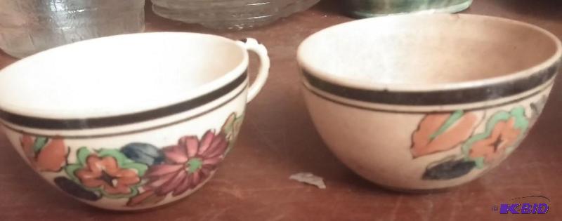 2 hand painted Japanese tea cups...