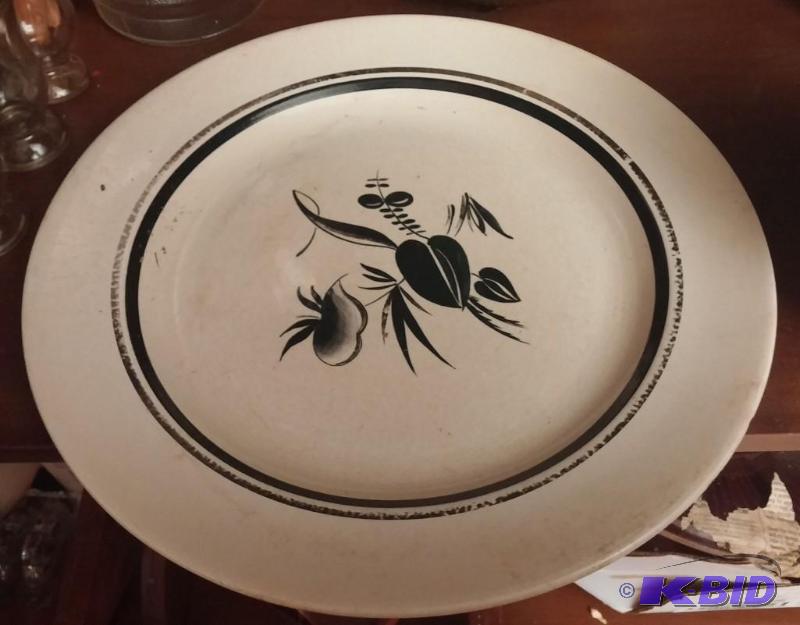 Vintage large stoneware plate marked Denmark...