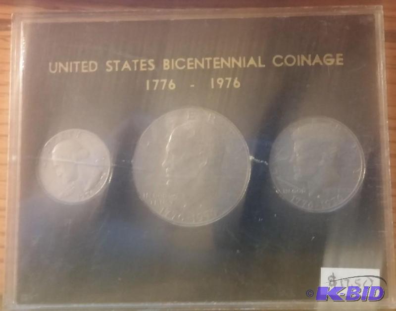 United States Bicentennial Coinage 3 Piece Se...