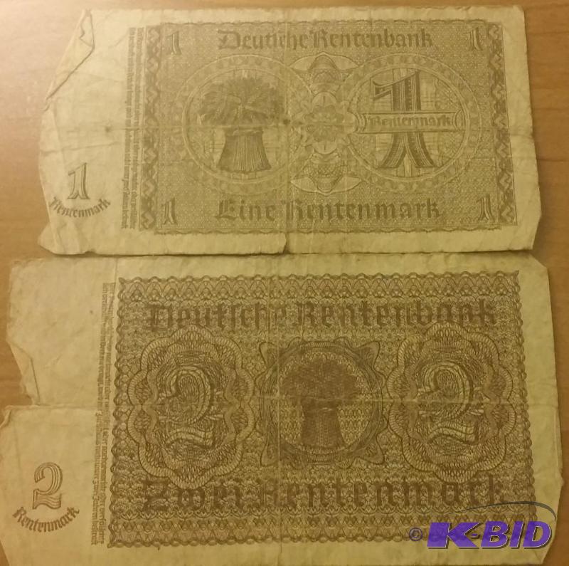 Lot of 2 1937 German Marks...