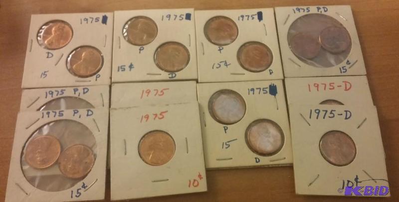 Large lot of 1975 Penny sets...