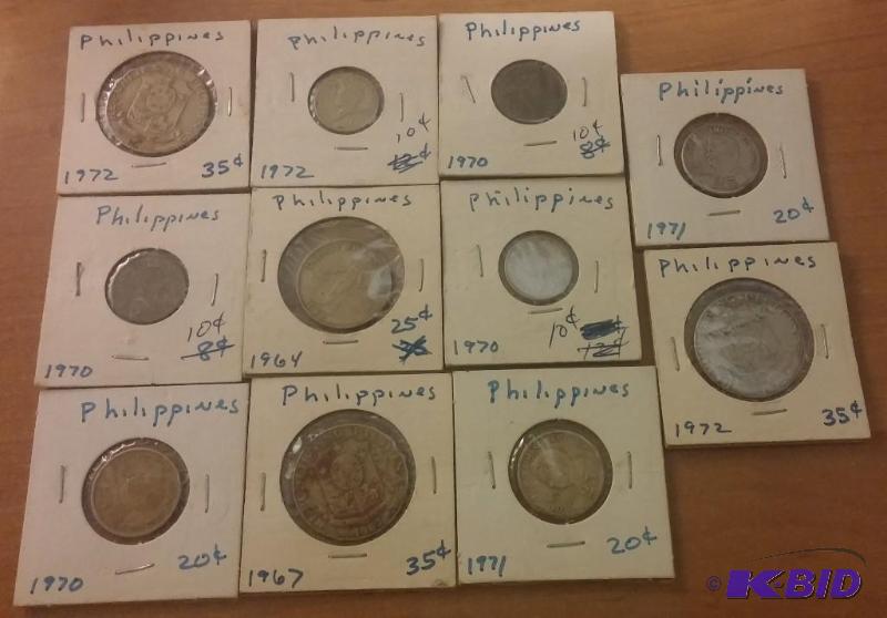Large Lot of 1970s Philippian Coins...