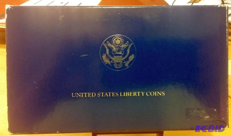 US Mint 1986 Liberty Silver Dollar &amp Half...