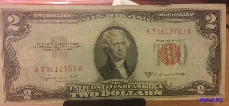 1953 $2 Red Seal...