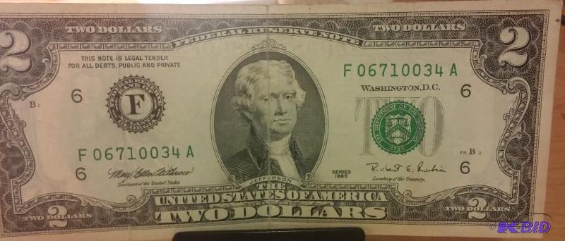 1994 $2 Bill Circulated...