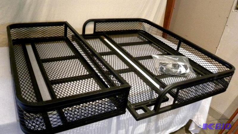 lot 14 image: ATV Front and Rear Basket Set, universal fit,...