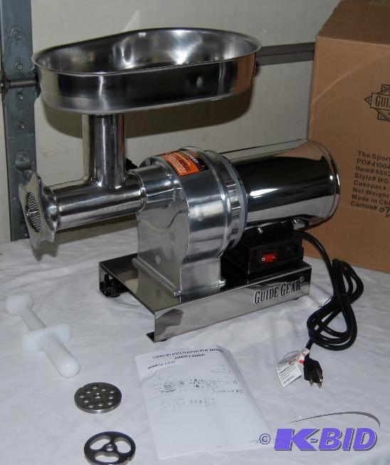 lot 3 image: Professional 8.5 hp Electric Meat Grinder, gr...