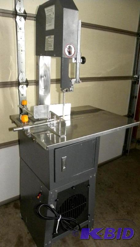 lot 32 image: Meat Cutting Band Saw with built in Grinder, ...