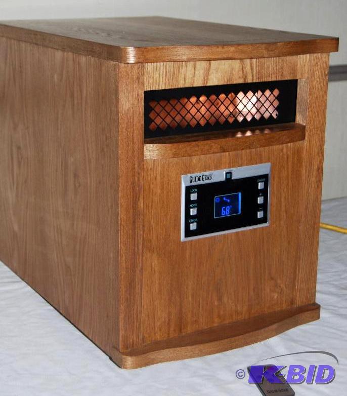 lot 4 image: 1500W Infrared Heater, all wood cabinet, 6 in...