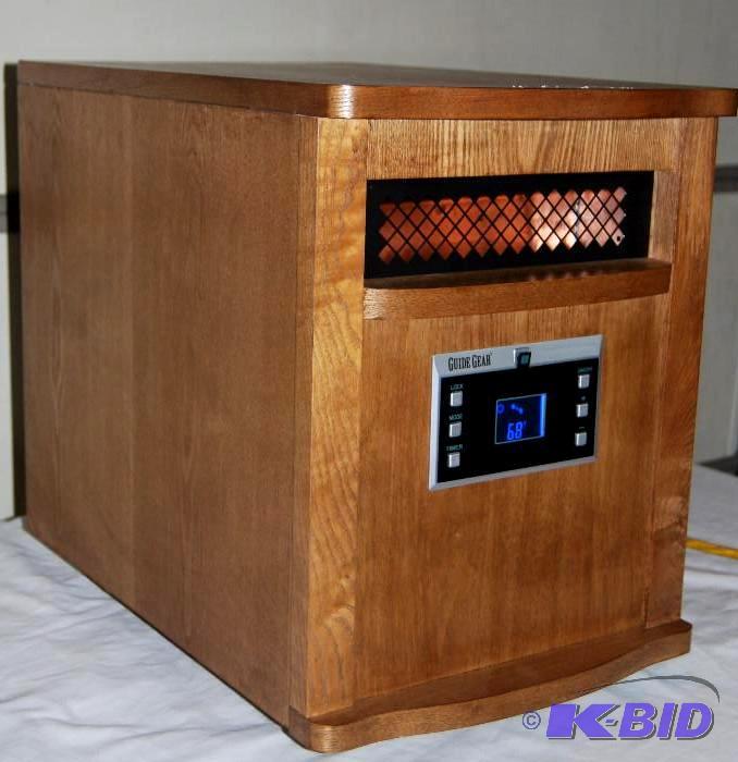 lot 51 image: 1500W Infrared Heater, all wood cabine, 6 inf...