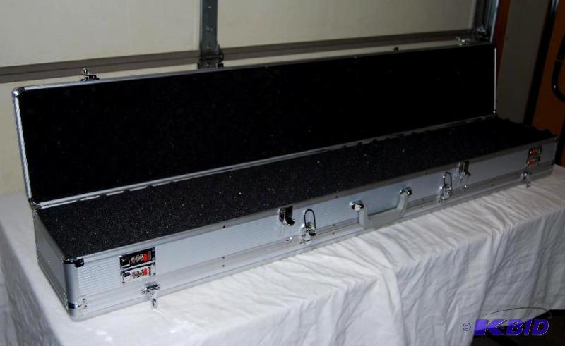 lot 65 image: Silver Bullet Double Rifle Case, 3 digit comb...