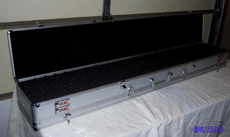 lot 66 image: Silver Bullet Double Rifle Case, 3 digit comb...