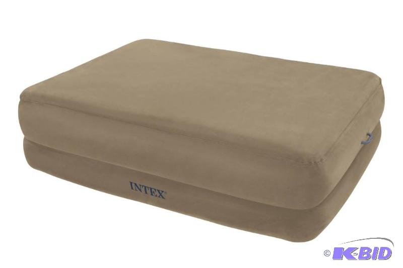 lot 7 image: Intex Queen Size Foam Top Air Bed, velvet sur...