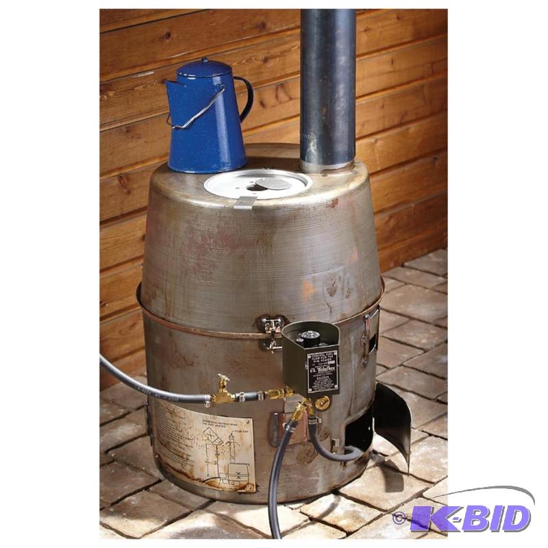 lot 72 image: U.S. Military Surplus Dual Fuel Stove  Heate...