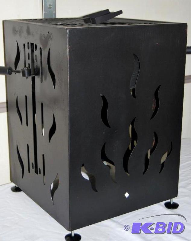 lot 74 image: Backyard Firepit & BBQ Grill, laser cut f...