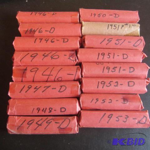 lot 100 image: 1946 - 1953 Pennies