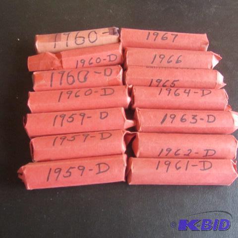 lot 121 image: Rolls Pennies