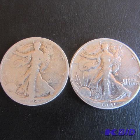 lot 127 image: 1931, 1941 Half Dollars