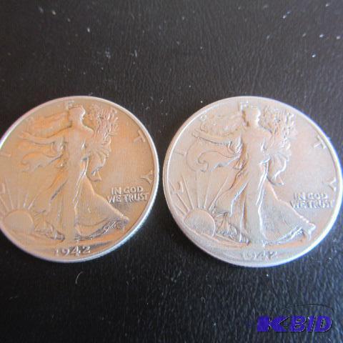 lot 131 image: 1942 Liberty Half Dollars
