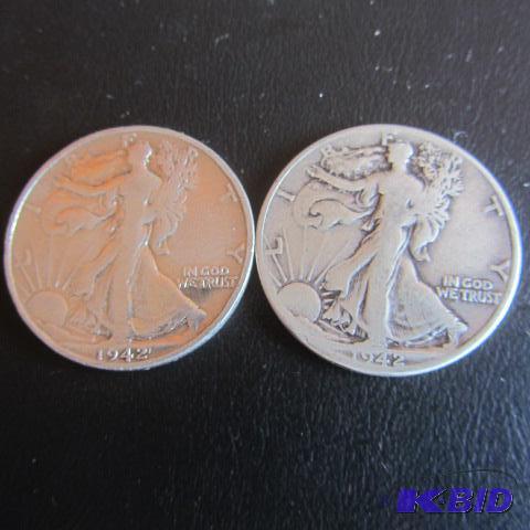 lot 133 image: 1942 Liberty Half Dollars